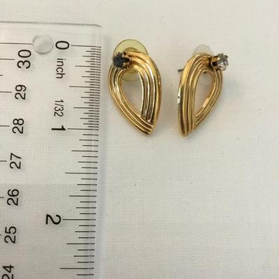 1990s Avon teardrop earrings