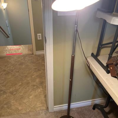MCM Clock & Butcher Block Clock and Lamp