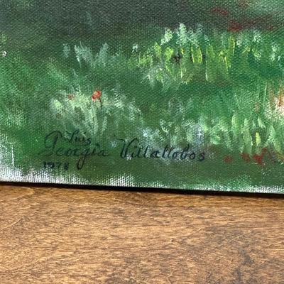 Oil on Canvas: Copy of Clarence Ellsworth's "Peace Pipe" (1954)