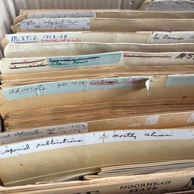 Vintage Moorhead State University magazines, and newspapers