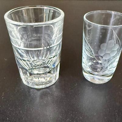 Cordial and Shot Glass Lot