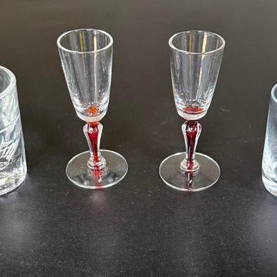 Cordial and Shot Glass Lot