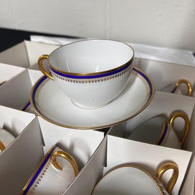L. Bernardaud Teacups & Saucers (12)