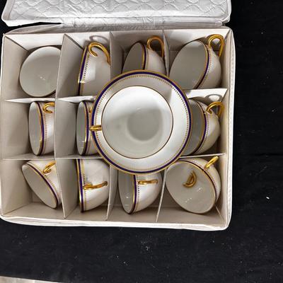 L. Bernardaud Teacups & Saucers (12)