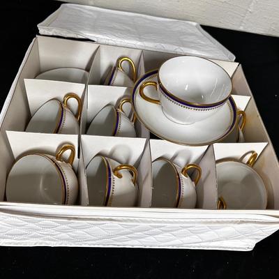 L. Bernardaud Teacups & Saucers (12)
