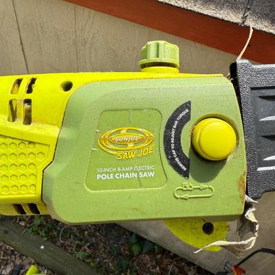 LOT 4S: Sun Joe Pole Chain Saw, Rotoshovel, Worx Jaw Saw, Craftsman Blower/Vac & More