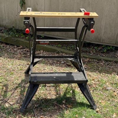 LOT 6S: Workmate 225 Portable Project Center & Vice, Sawhorses & 5 Step Ladder