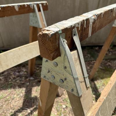 LOT 6S: Workmate 225 Portable Project Center & Vice, Sawhorses & 5 Step Ladder