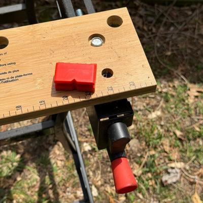 LOT 6S: Workmate 225 Portable Project Center & Vice, Sawhorses & 5 Step Ladder