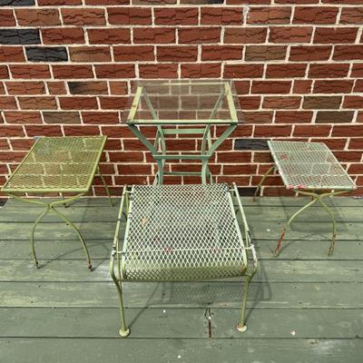 LOT 7P: Green Outdoor Patio Furniture