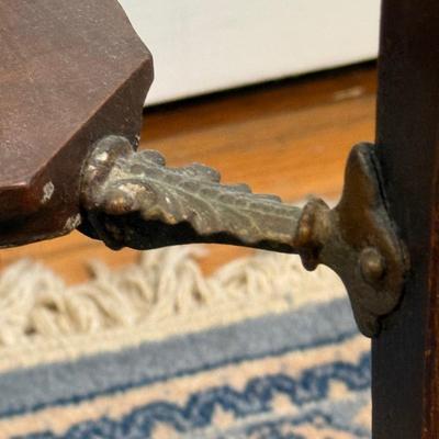 LOT 10X: Vintage 2 Tier Carved Side Table