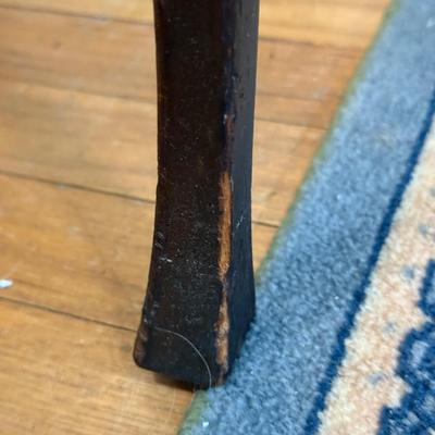 LOT 10X: Vintage 2 Tier Carved Side Table