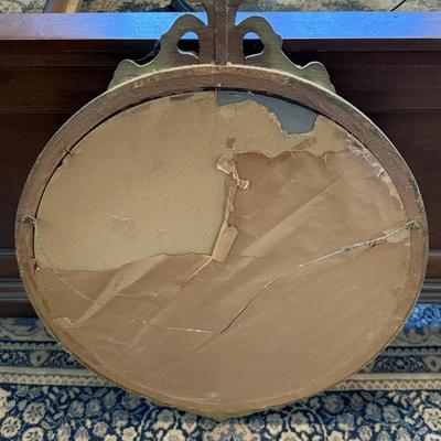 LOT 11X: Vintage Hand Carved Ornate Wooden Framed Mirror