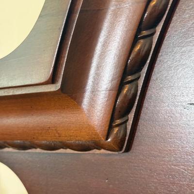 LOT 14X: Vintage Wooden Headboard, Footboard & Rails