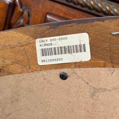 LOT 20Y: Wooden Framed Oval Wall Mirror