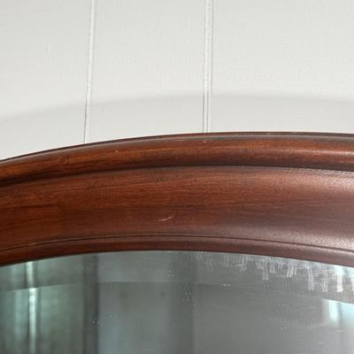 LOT 20Y: Wooden Framed Oval Wall Mirror