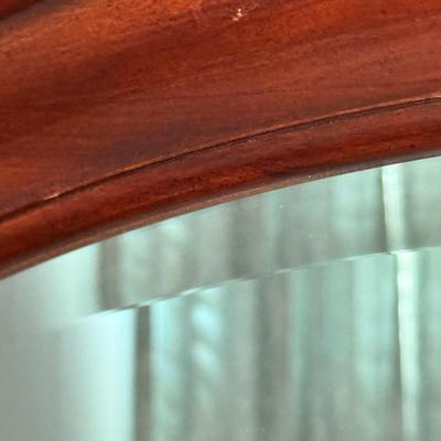 LOT 20Y: Wooden Framed Oval Wall Mirror