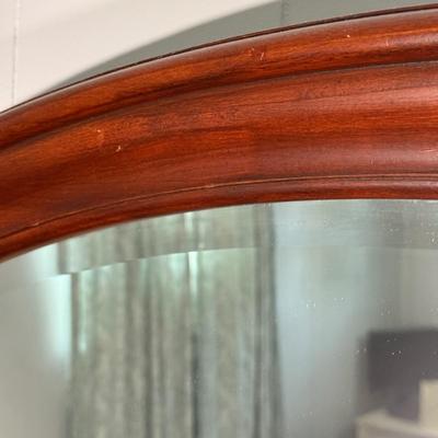LOT 20Y: Wooden Framed Oval Wall Mirror