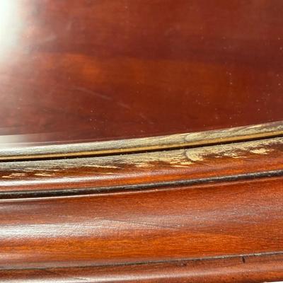 LOT 20Y: Wooden Framed Oval Wall Mirror
