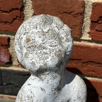 LOT 25P: Collection Of Concrete Yard Decor/Statues