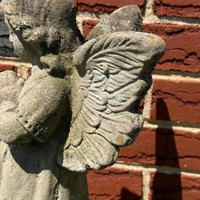 LOT 25P: Collection Of Concrete Yard Decor/Statues