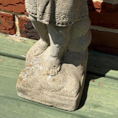 LOT 25P: Collection Of Concrete Yard Decor/Statues