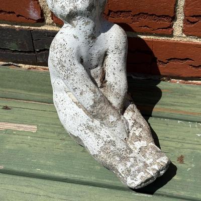 LOT 25P: Collection Of Concrete Yard Decor/Statues