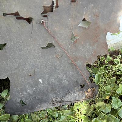 LOT 29: Beautiful Metal Yard Decor, Plant Stand & Garden Stake Flower Torch