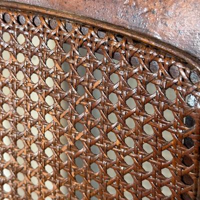LOT 32B: Vintage Folding/Cane Back Wooden Rocking Chairs
