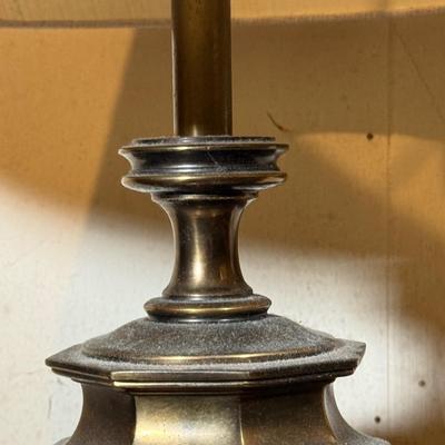 LOT 33: Pair Of Vintage Mid Century Stiffel Brass Table Lamps