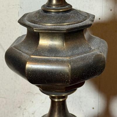 LOT 33: Pair Of Vintage Mid Century Stiffel Brass Table Lamps