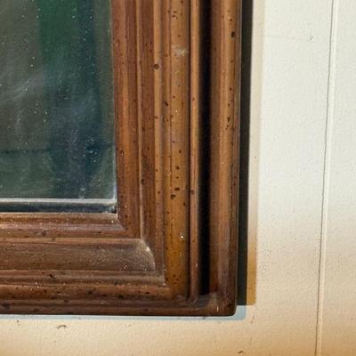 LOT 121B: Vintage Carved Wooden Frame Wall Mirror