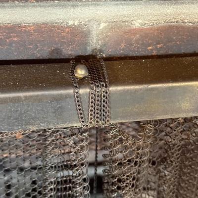 LOT 122B: Vintage Brass Fireplace Screen, Andirons, Tools & More!