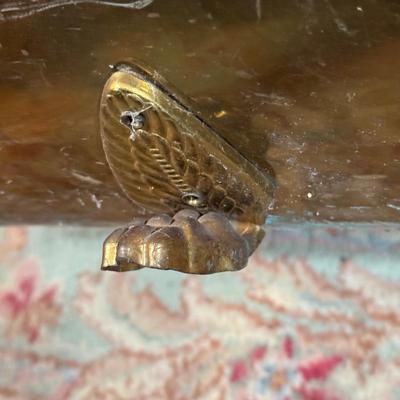 LOT 122B: Vintage Brass Fireplace Screen, Andirons, Tools & More!
