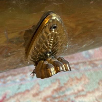 LOT 122B: Vintage Brass Fireplace Screen, Andirons, Tools & More!