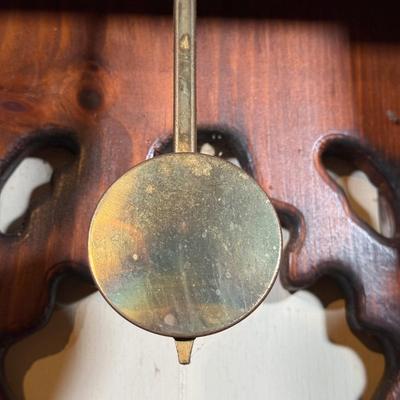 LOT 123B: Vintage Wooden Hanging Wall Clock