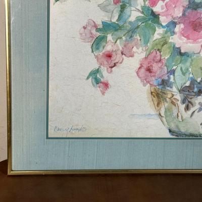 LOT 124B: "Wild Roses" Print by Nancy Lund