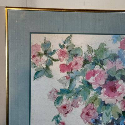 LOT 124B: "Wild Roses" Print by Nancy Lund
