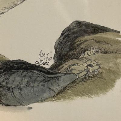 LOT 125B: Two Signed & Numbered Bird Themed Prints