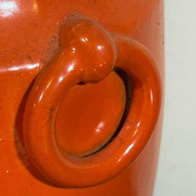 LOT 126B: Framed Maya Painted Ceramic & Vintage York Pottery Vase