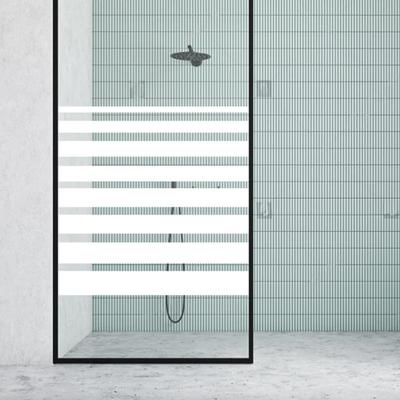 1 Roll Striped Frosted Glass Privacy Film - Modern Striped & Geometric Designs for Home - Shower Privacy Film, Window Privacy Film...