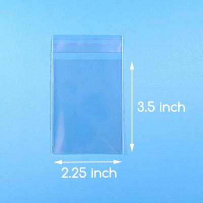 2 1/4 x 3 1/2 inch Clear Cello Bag Self Sealable Bag Cellophane Packaging