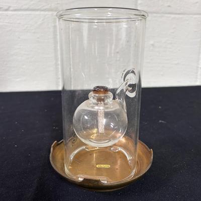Glass oil lamp