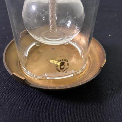 Glass oil lamp