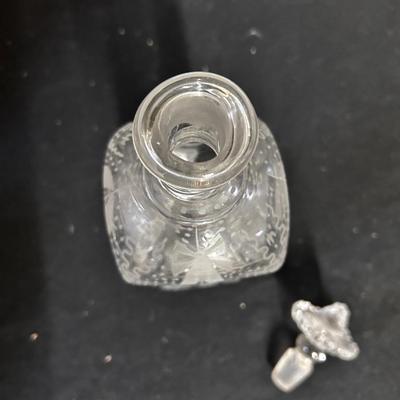 Etched Glass decanter