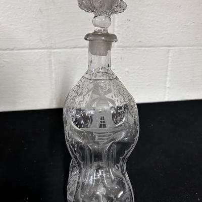 Etched Glass decanter