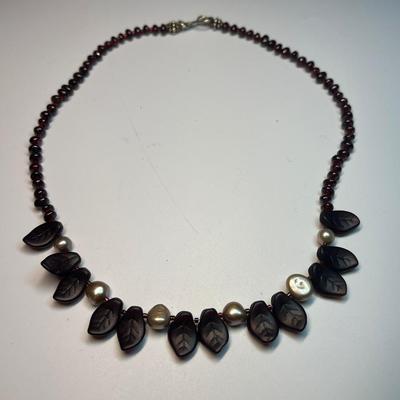Garnet necklace