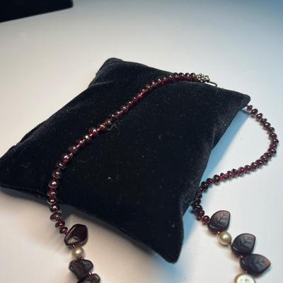 Garnet necklace