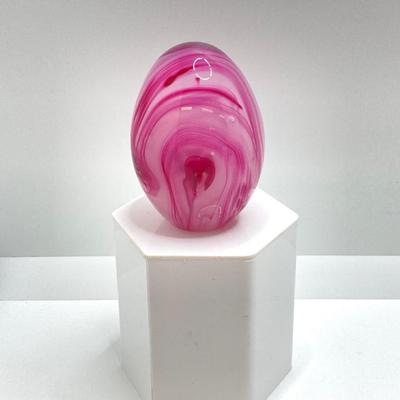 LOT 11: Gorgeous Pair of Art Glass Paperweights - One Signed and Dated by Artist