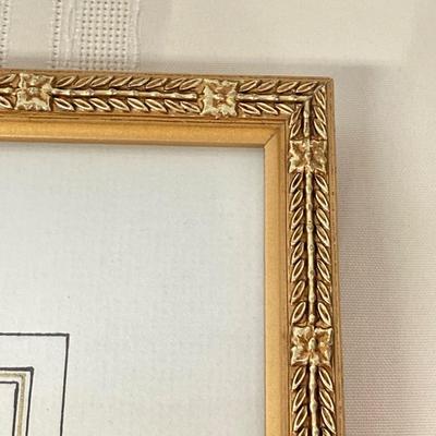 LOT 13: Framed Artwork "Pervenche" by Artist Pierre Joseph Redoute'